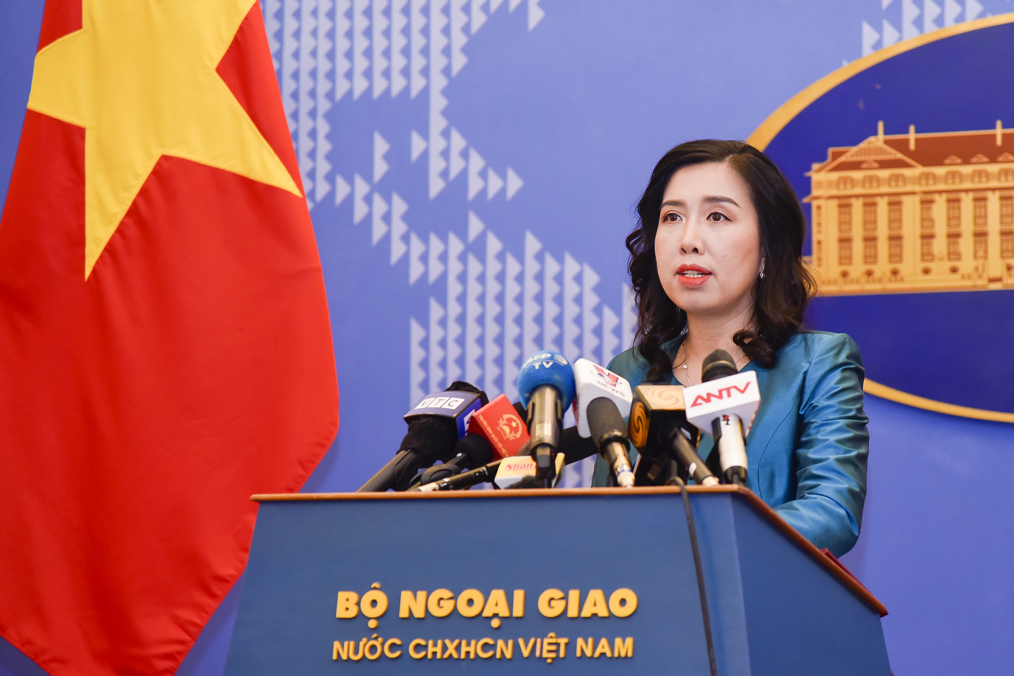 Người phát ngôn Bộ Ngoại giao Lê Thị Thu Hằng - Ảnh: Bộ Ngoại giao