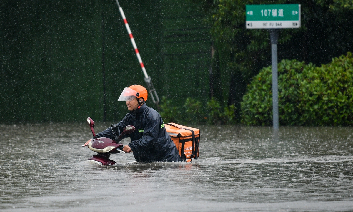 Tỉnh Hà Nam của Trung Quốc đang chìm trong đợt mưa lũ nghiêm trọng - Ảnh: Global Times.