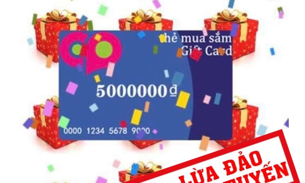 Một trong những thủ đoạn tặng thẻ mua sắm giả mạo Co.opmart 5000000đ.