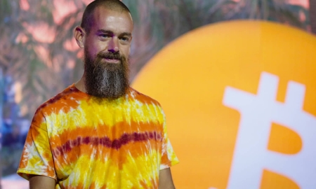 Tỷ phú Jack Dorsey tại Hội nghị Bitcoin 2021 ở Miami, Florida, Mỹ vào tháng 6/2021 - Ảnh: Getty Images