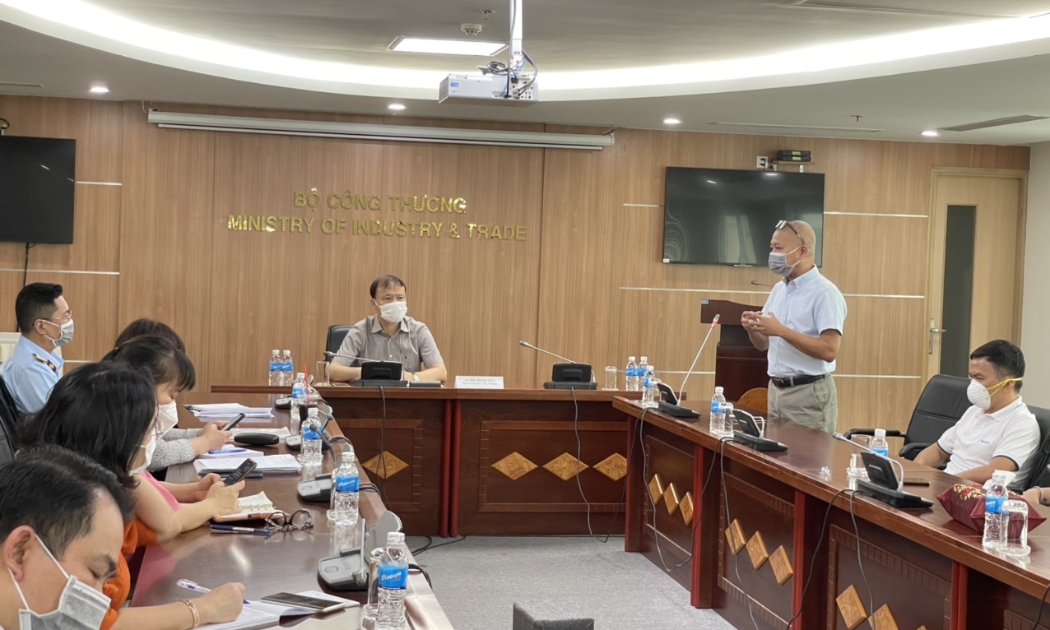Cuộc làm việc giữa Tổ Công tác đặc biệt Bộ Công Thương và đại diện Bách Hoá Xanh ngày 22/7.