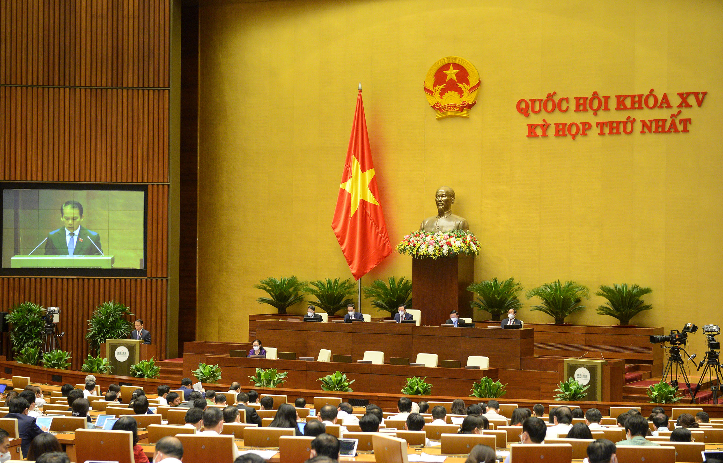 Quang cảnh phiên họp chiều 22/7 - Ảnh: Quochoi.vn
