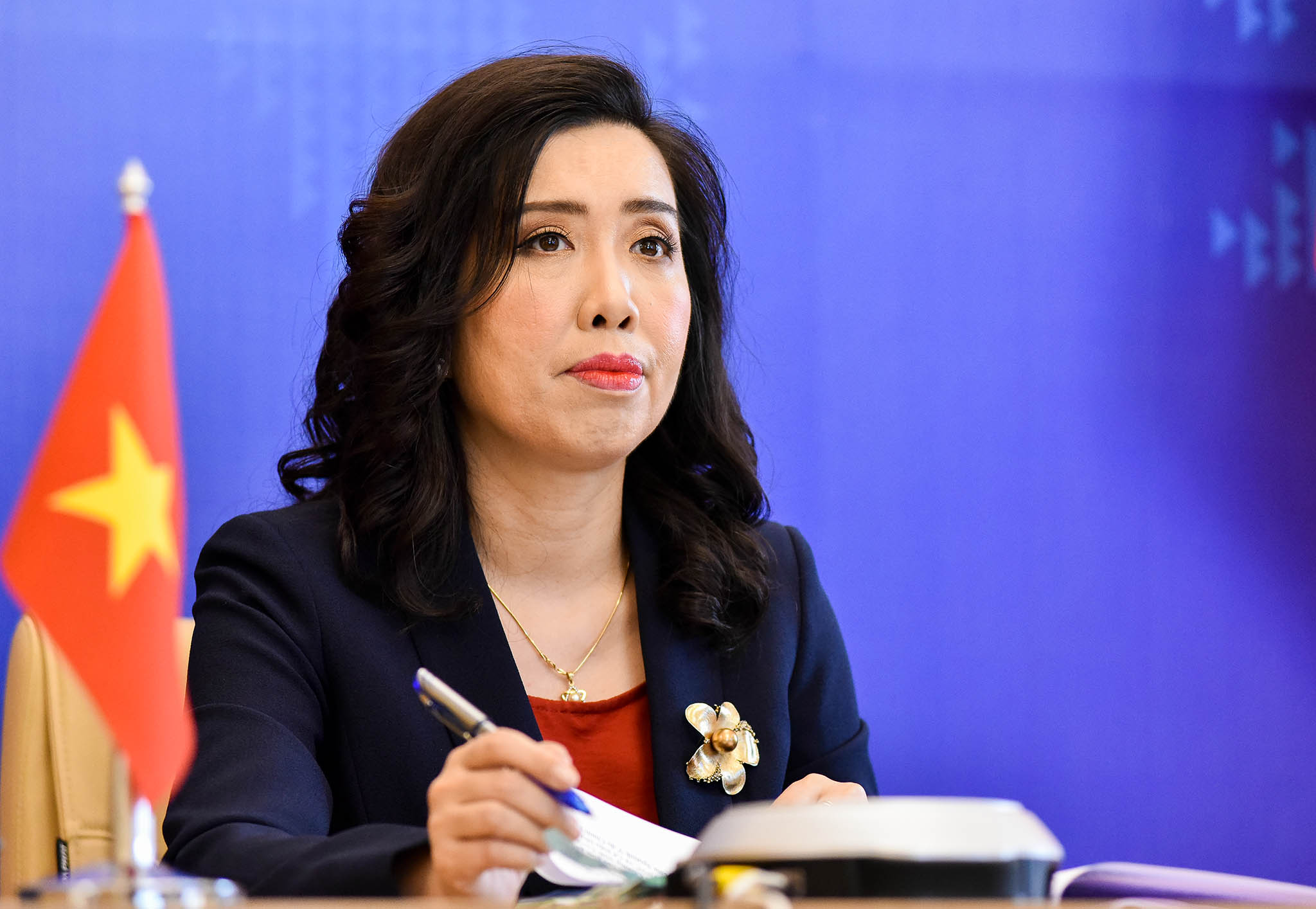 Người phát ngôn Bộ Ngoại giao Lê Thị Thu Hằng - Ảnh: Bộ Ngoại giao