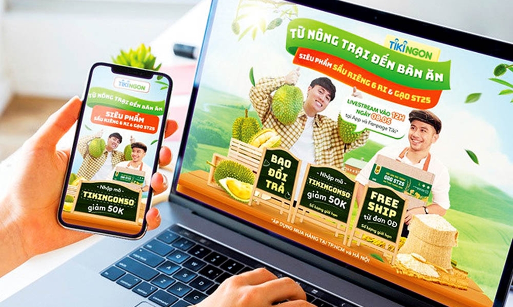 Tiki nhận 10.000 đơn hàng rau củ/ngày