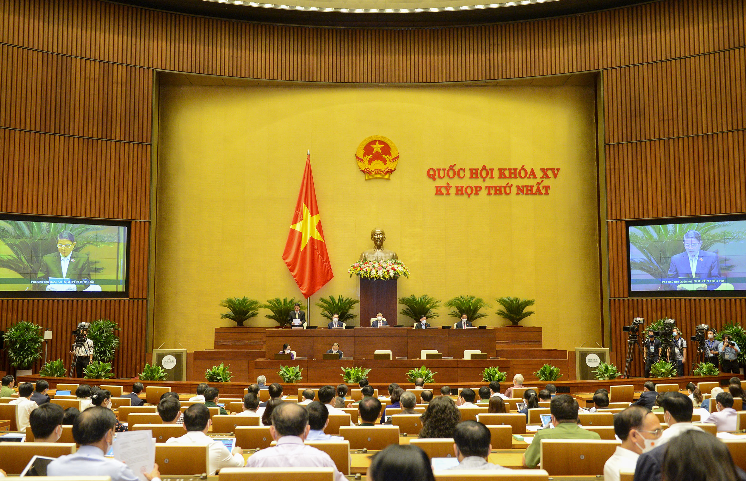 Phi&ecirc;n họp to&agrave;n thể của Quốc hội s&aacute;ng ng&agrave;y 22/7 - Ảnh: Quochoi.vn