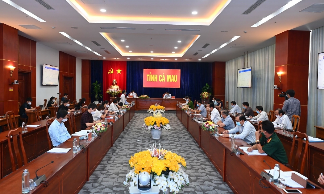 Đoàn công tác Bộ Y tế làm việc với Ban Chỉ đạo phòng, chống dịch COVID-19 tỉnh Cà Mau