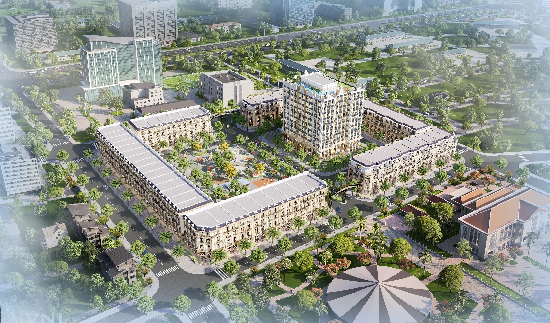 D'. Metropole Hà Tĩnh - công trình đầu tiên của Tập đoàn Tân Hoàng Minh tại Hà Tĩnh.