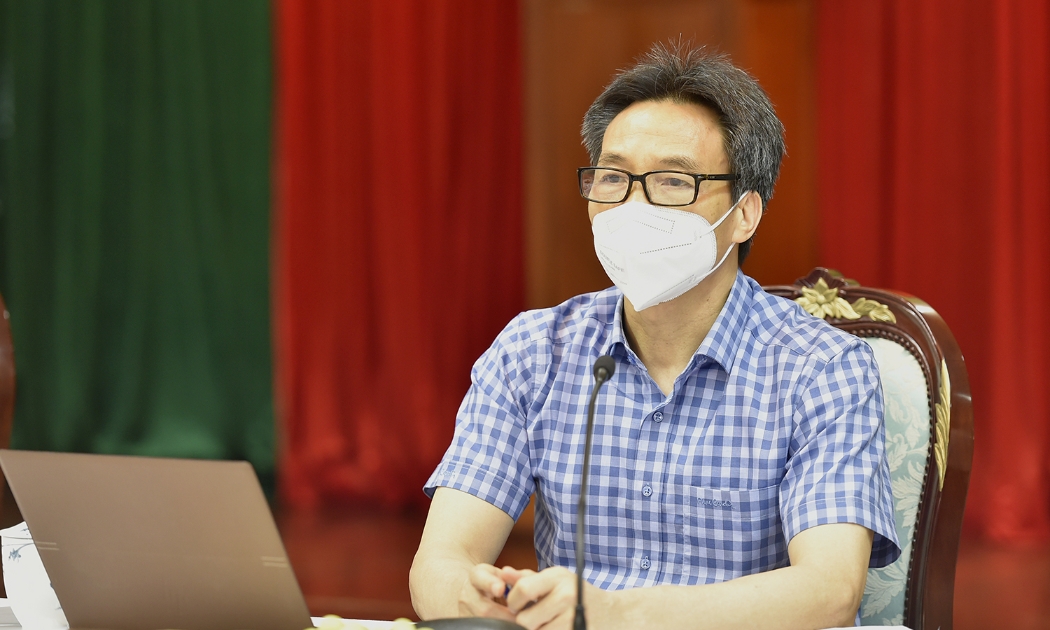 Phó Thủ tướng Vũ Đức Đam họp với Ban Chỉ đạo phòng, chống dịch Covid-19 tỉnh Đồng Nai. Ảnh - VGP.