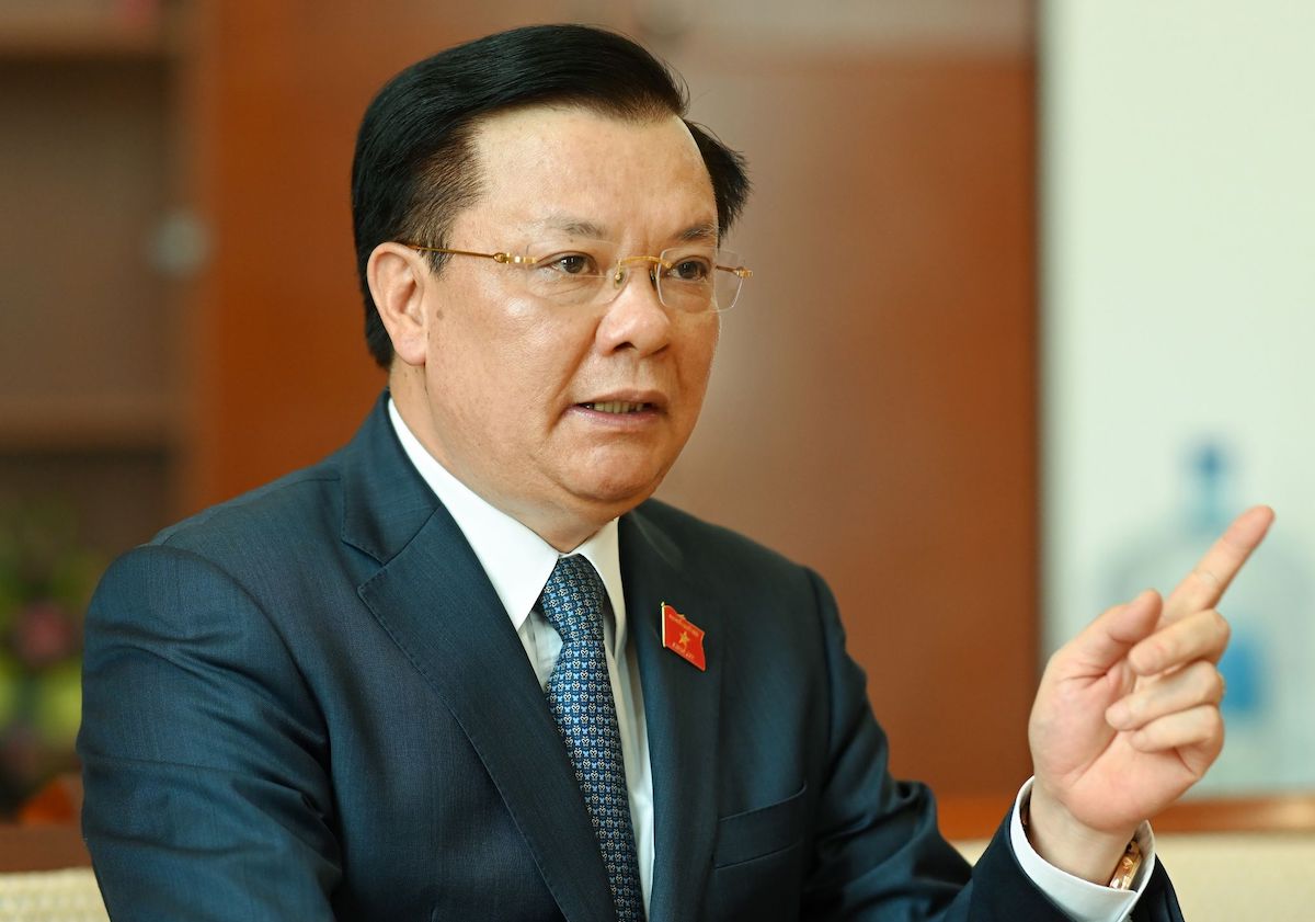 Bí thư Thành ủy Hà Nội Đinh Tiến Dũng.