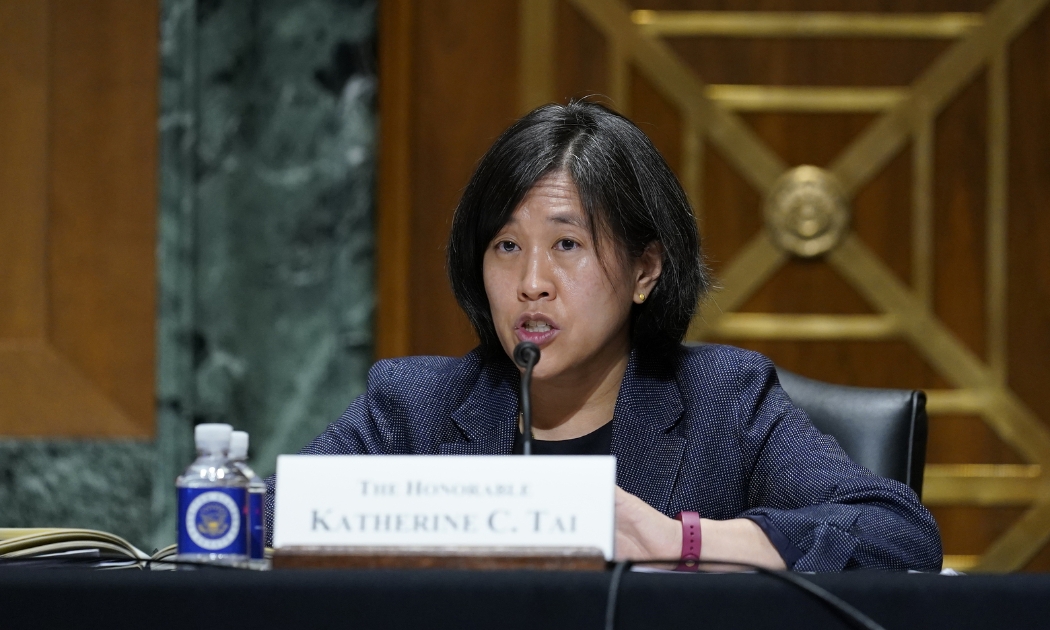 Đại diện Thương mại Mỹ Katherine Tai - Ảnh: AP