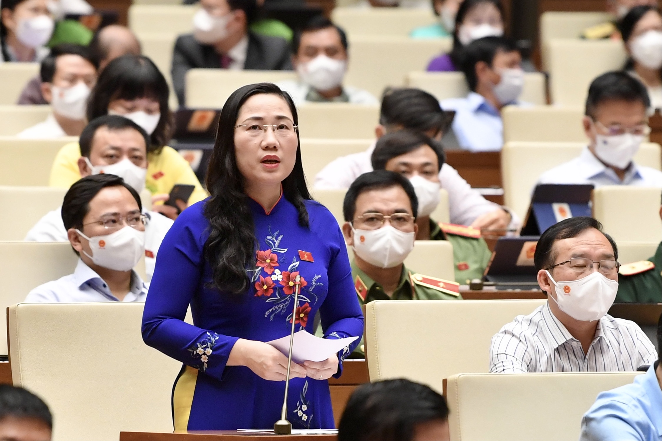 Đại biểu Nguyễn Thị Thủy, đoàn Bắc Kạn - Ảnh: VGP/Nhật Bắc