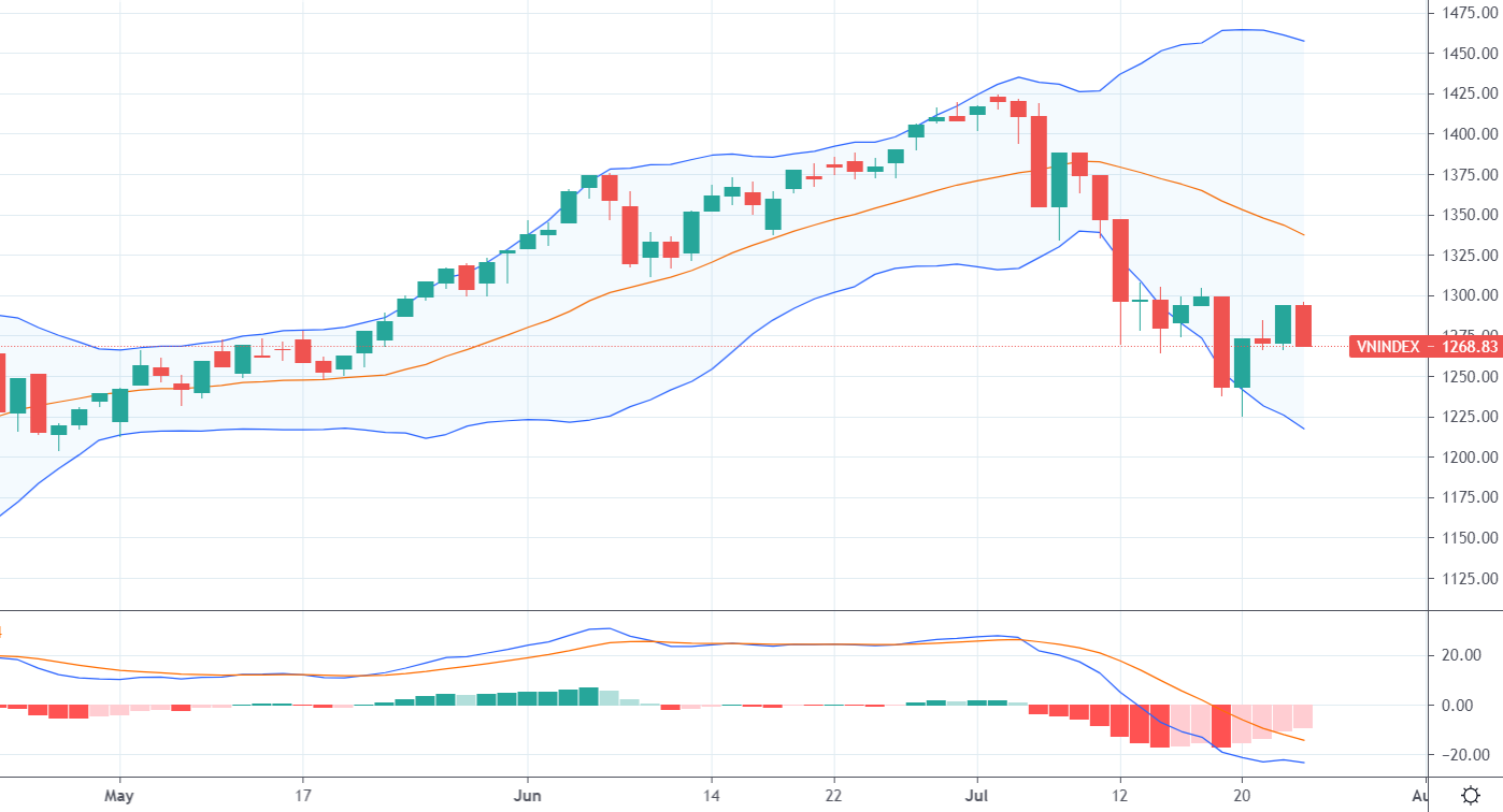 Diễn biến chỉ số VN-Index.