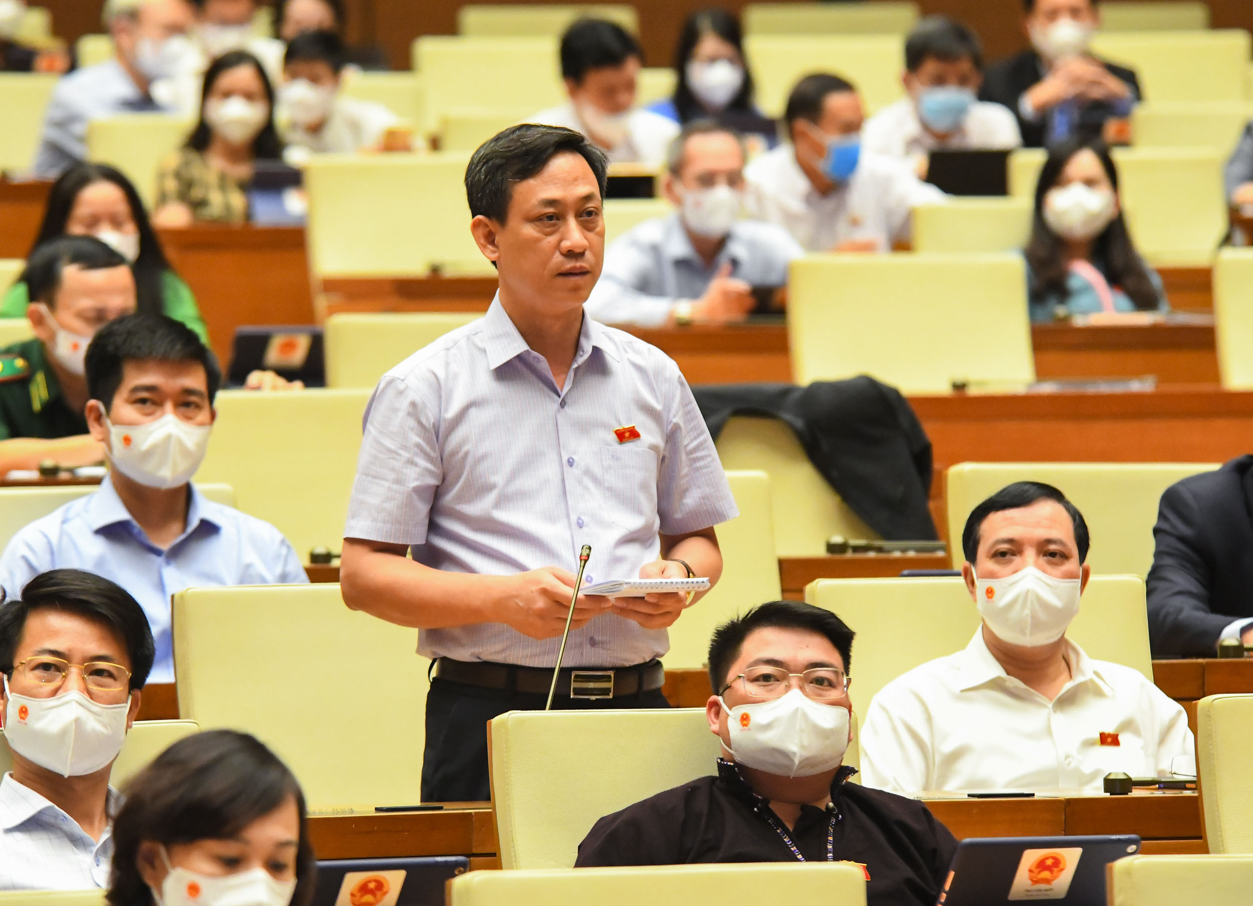 Đại biểu Mai Văn Hải, Đo&agrave;n Đại biểu Quốc hội tỉnh Thanh H&oacute;a. Ảnh - Quochoi.vn.&nbsp;