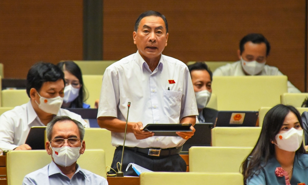 Đại biểu Phạm Văn Hòa, Đoàn Đại biểu Quốc hội tỉnh Đồng Tháp. Ảnh - Quochoi.vn. 