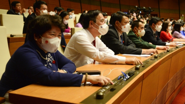 Quốc hội phê chuẩn 4 Phó Thủ tướng, 22 Bộ trưởng, trưởng ngành nhiệm kỳ 2021-2026