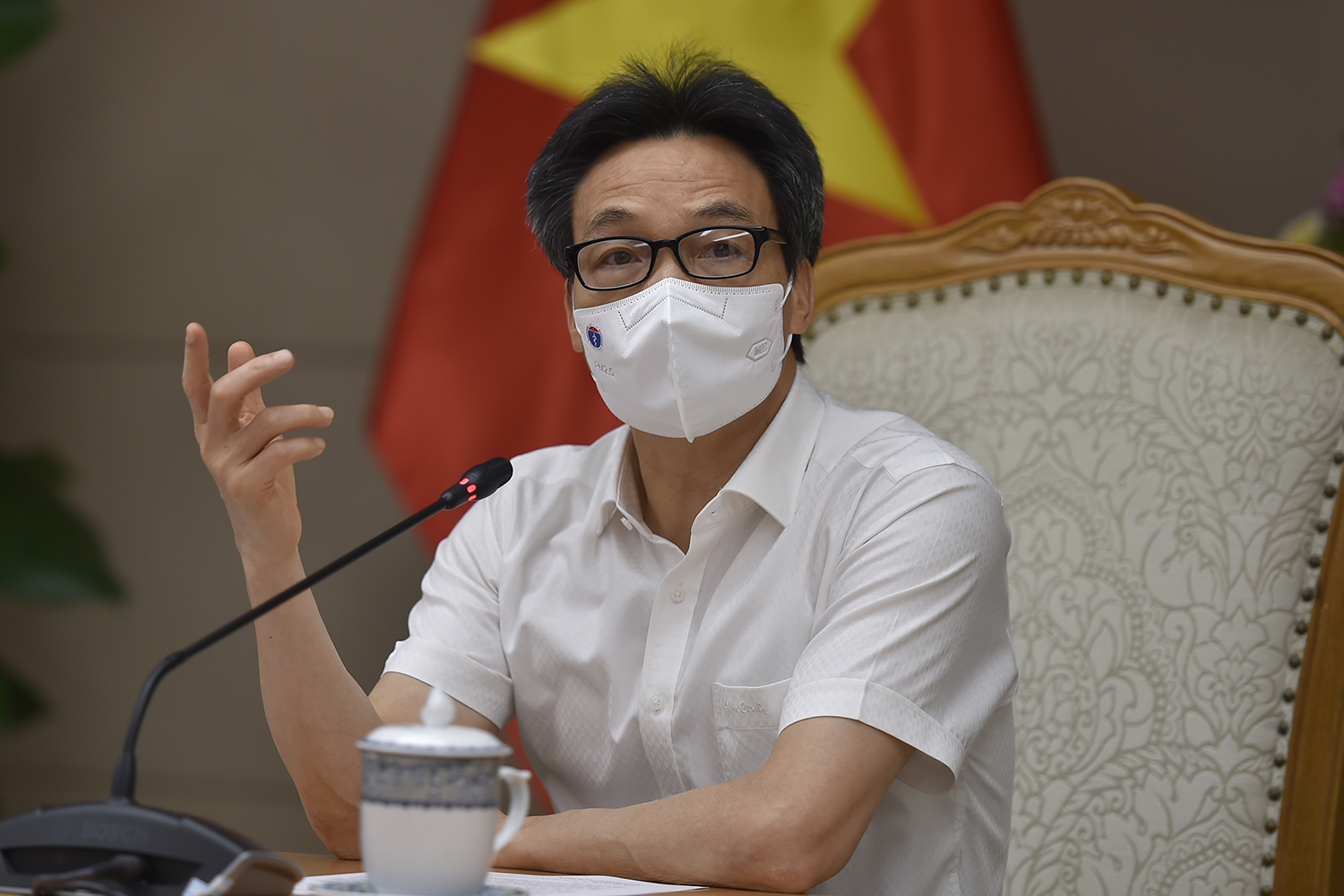 Phó Thủ tướng Vũ Đức Đam chủ trì cuộc họp Ban Chỉ đạo quốc gia phòng, chống dịch Covid-19, chiều 31/7. Ảnh - VGP. 