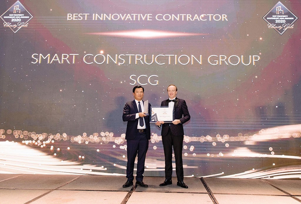 Vượt qua nhiều tên tuổi trong ngành, SCG được vinh danh là Nhà thầu xây dựng đột phá nhất Đông Nam Á 2020.