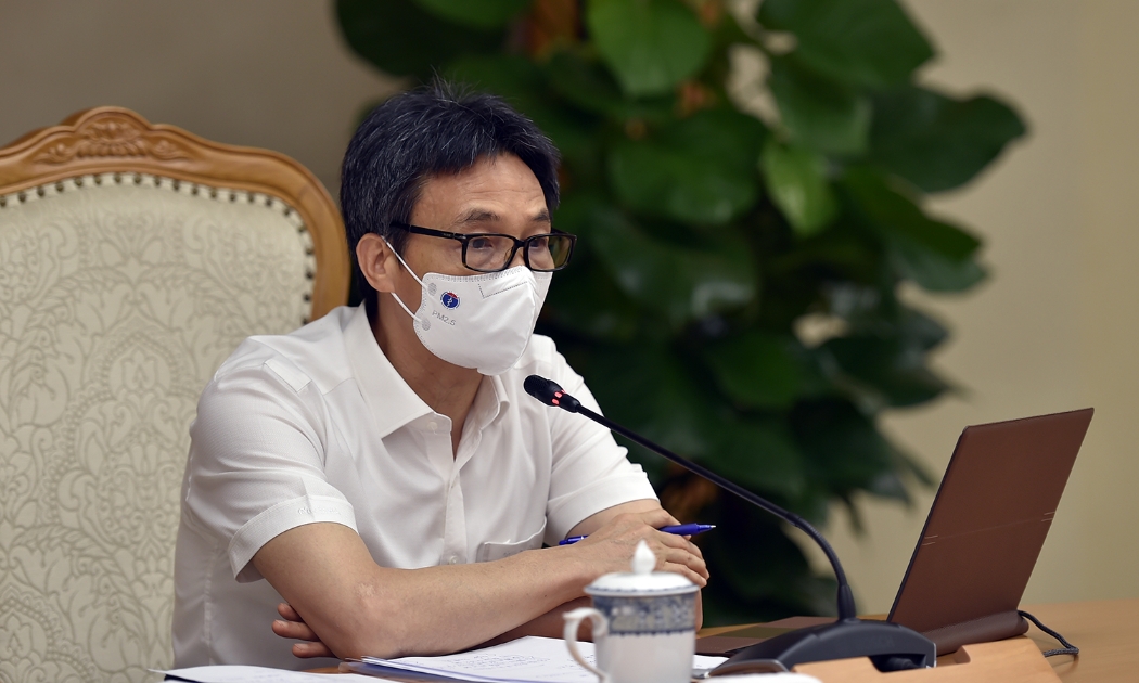 Phó Thủ tướng Vũ Đức Đam chủ trì cuộc họp Ban Chỉ đạo quốc gia phòng, chống dịch Covid-19, chiều 2/8. Ảnh - VGP.