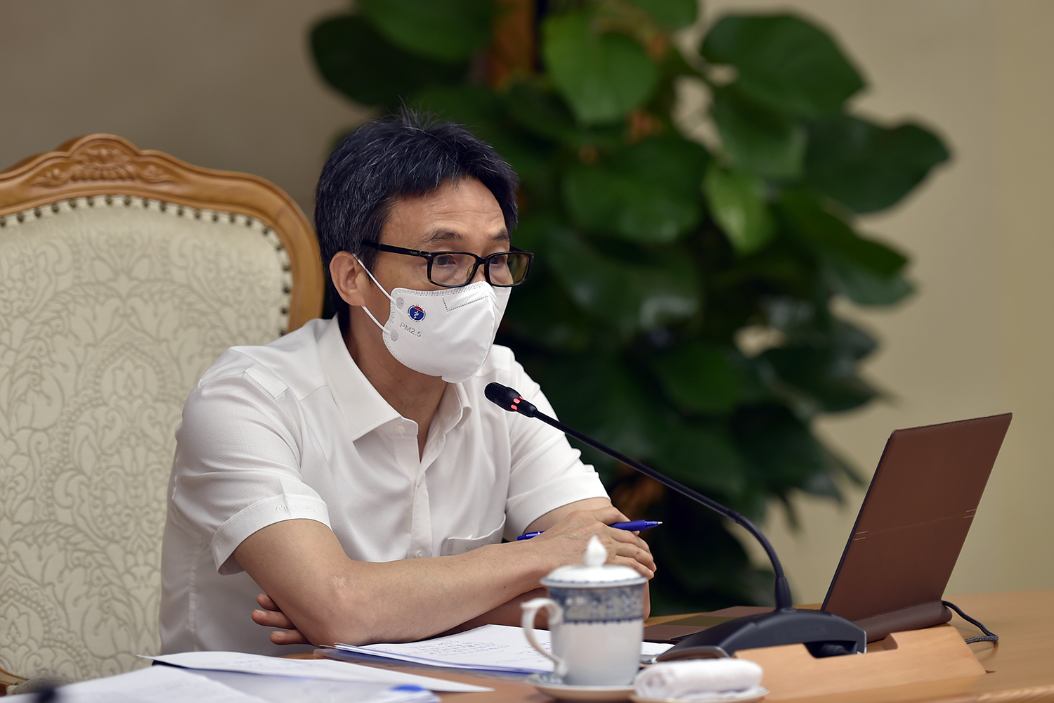 Phó Thủ tướng Vũ Đức Đam chủ trì cuộc họp Ban Chỉ đạo quốc gia phòng, chống dịch Covid-19, chiều 2/8. Ảnh - VGP. 