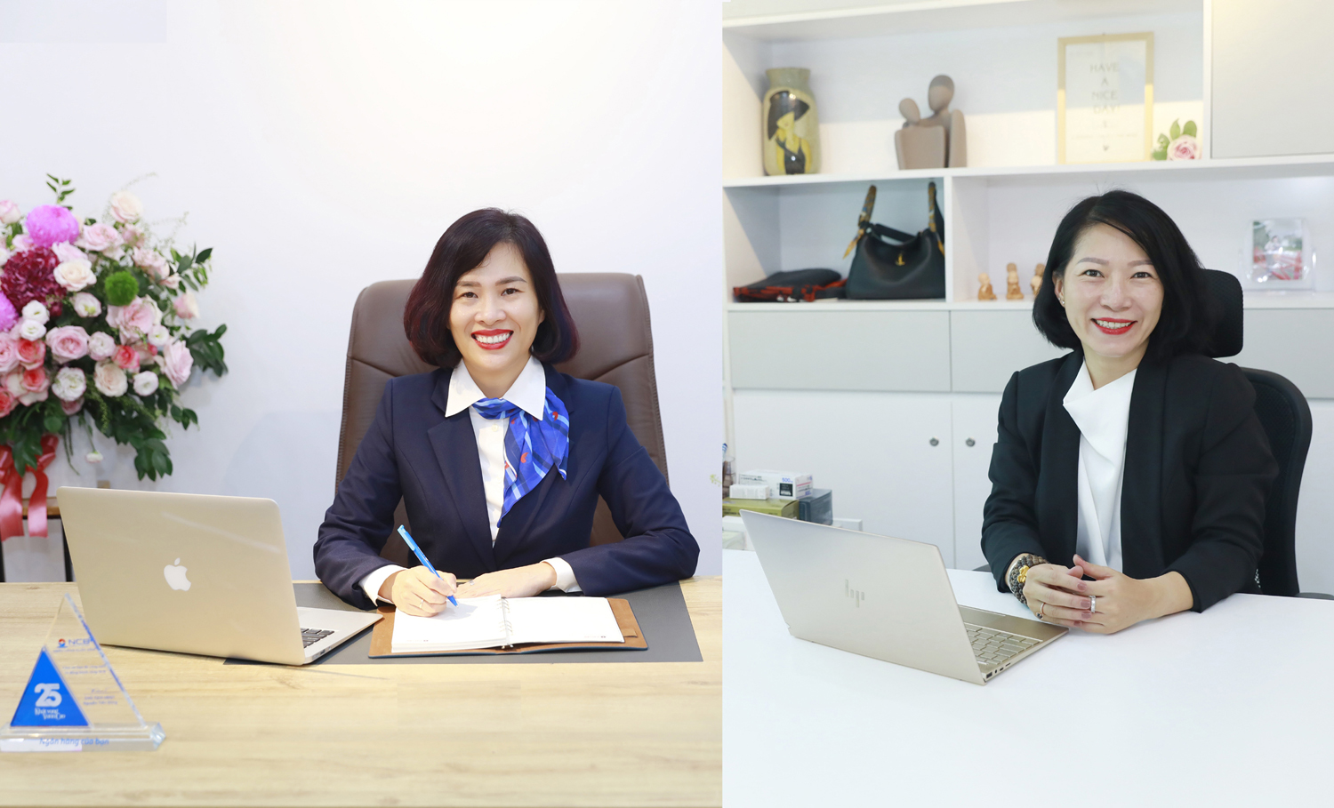 Bà Hoàng Thu Trang và bà Nguyễn Thị Thùy Dương được bổ nhiệm là Phó Tổng giám đốc NCB.