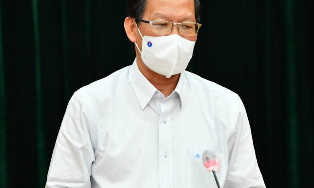Phó Bí thư Thường trực Thành ủy TP.HCM Phan Văn Mãi tại cuộc họp