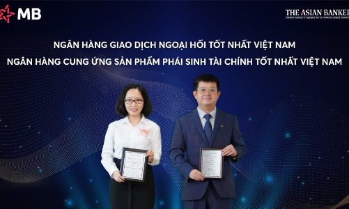 MB nhận cú đúp giải thưởng của The Asian Banker 