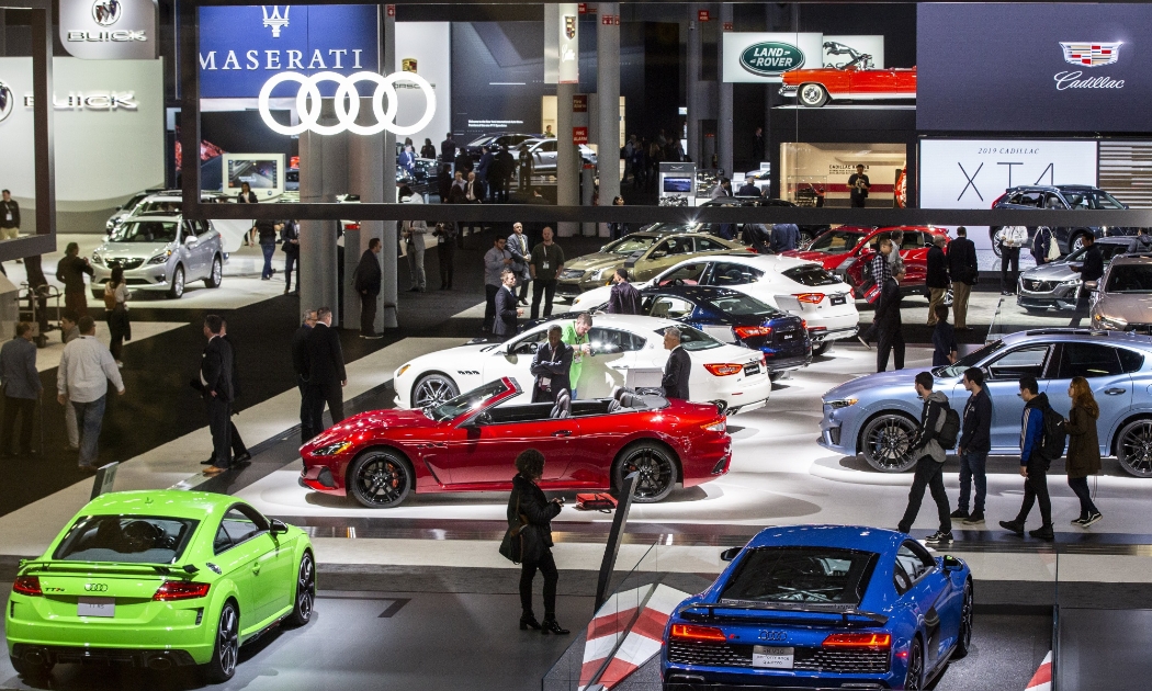 Triển lãm ô tô New York năm 2019 - Ảnh: Bloomberg.