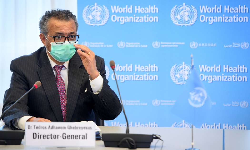 Tổng giám đốc WHO Tedros Adhanom Ghebreyesus tại một cuộc họp ở Geneva, Thuỵ Sỹ, tháng 5/2021 - Ảnh: Reuters.
