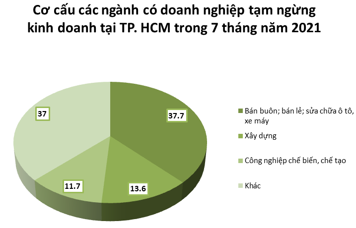 Gần 1/3 số doanh nghiệp rút lui khỏi thị trường ở TP. HCM.