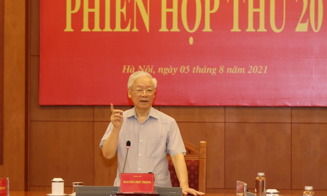 Tổng Bí thư Nguyễn Phú Trọng tại phiên họp - Ảnh: TTXVN