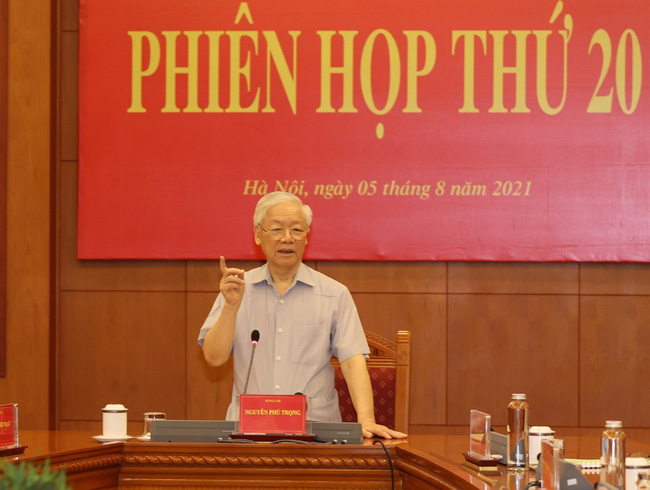 Tổng Bí thư Nguyễn Phú Trọng tại phiên họp - Ảnh: TTXVN