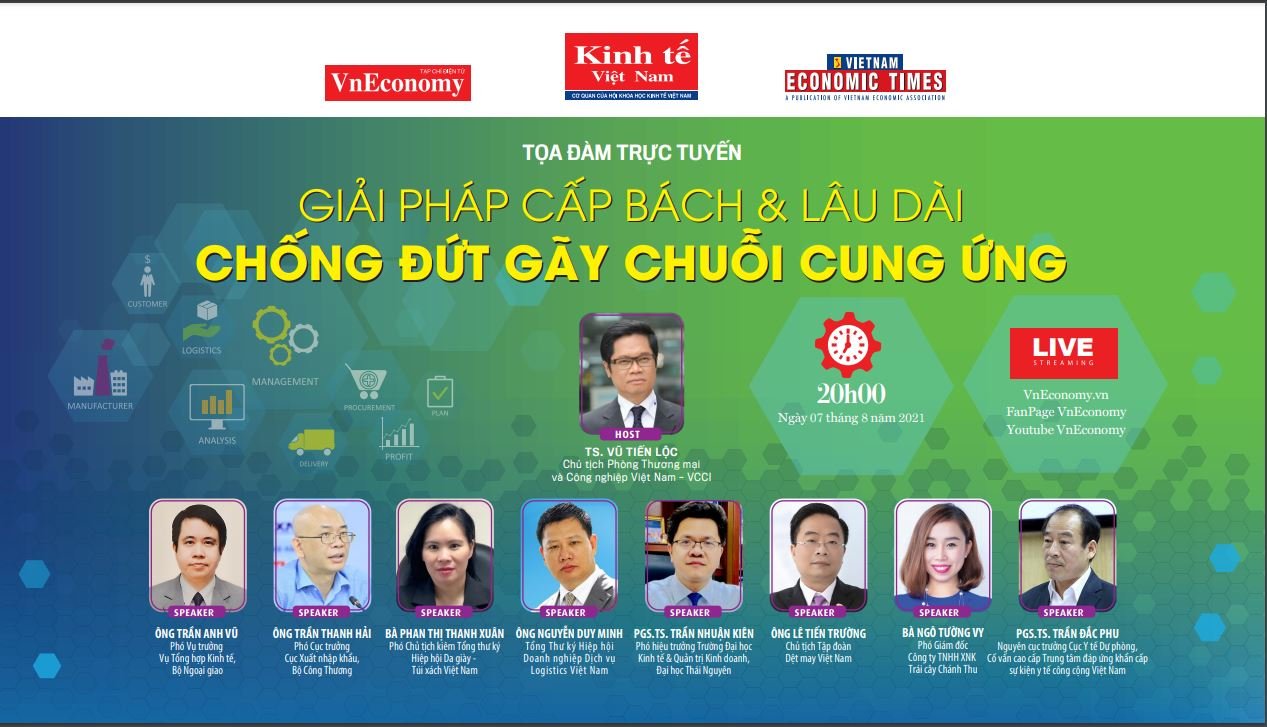 Tọa đàm trực tuyến: Giải pháp cấp bách và lâu dài chống đứt gãy chuỗi cung ứng