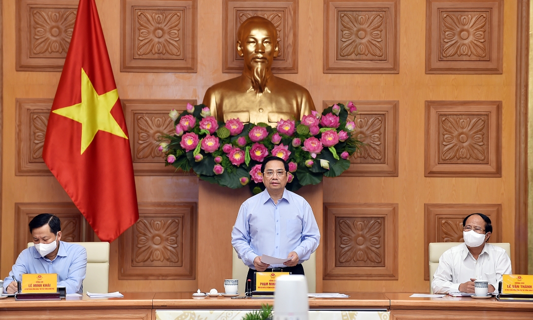 Thủ tướng Phạm Minh Chính tại hội nghị - Ảnh: VGP/Nhật Bắc