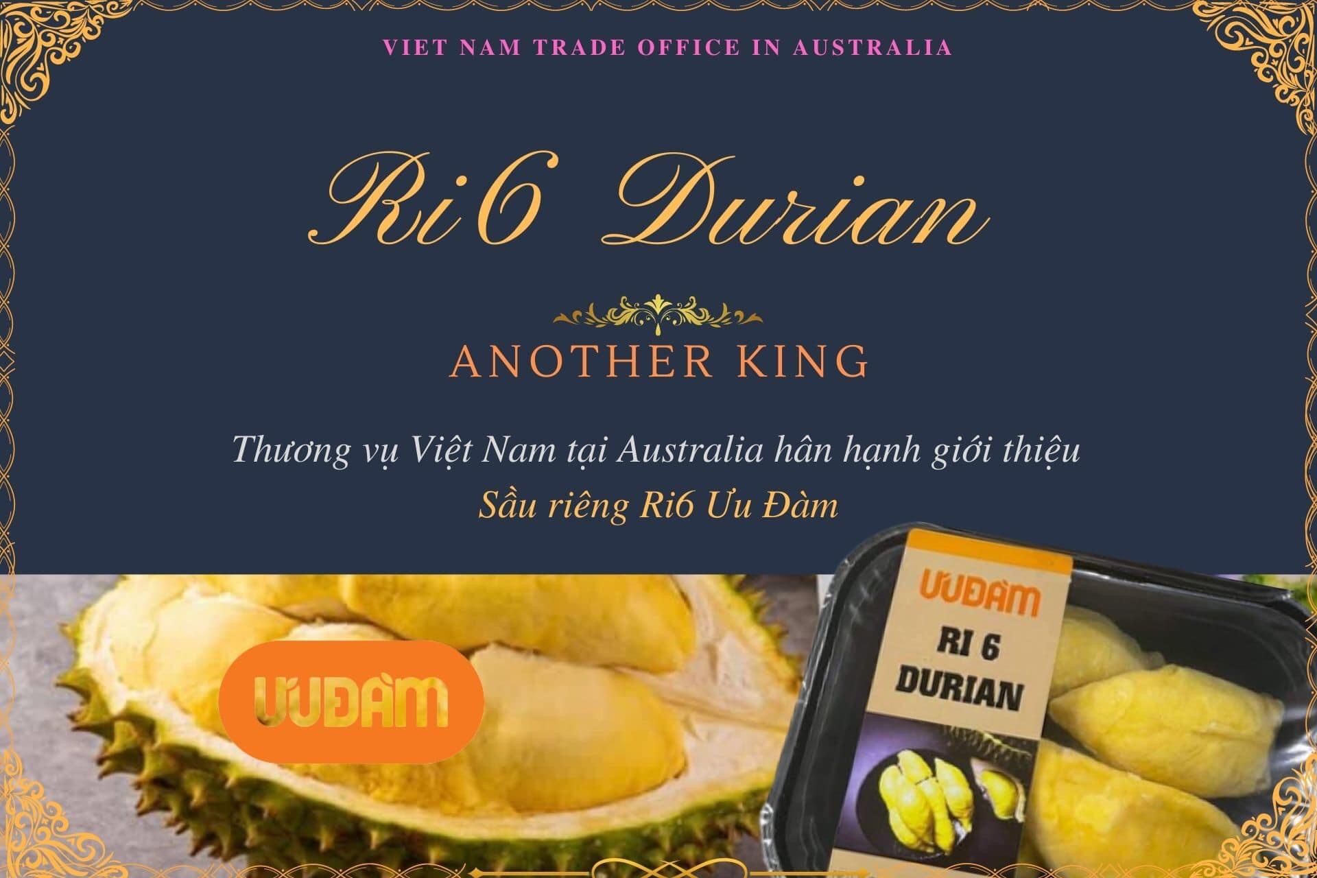 Sầu riêng Ri6 đã có thương hiệu tại Australia