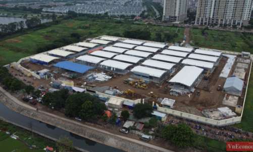 Thăm công trường xây dựng Bệnh viện dã chiến 500 giường của Hà Nội