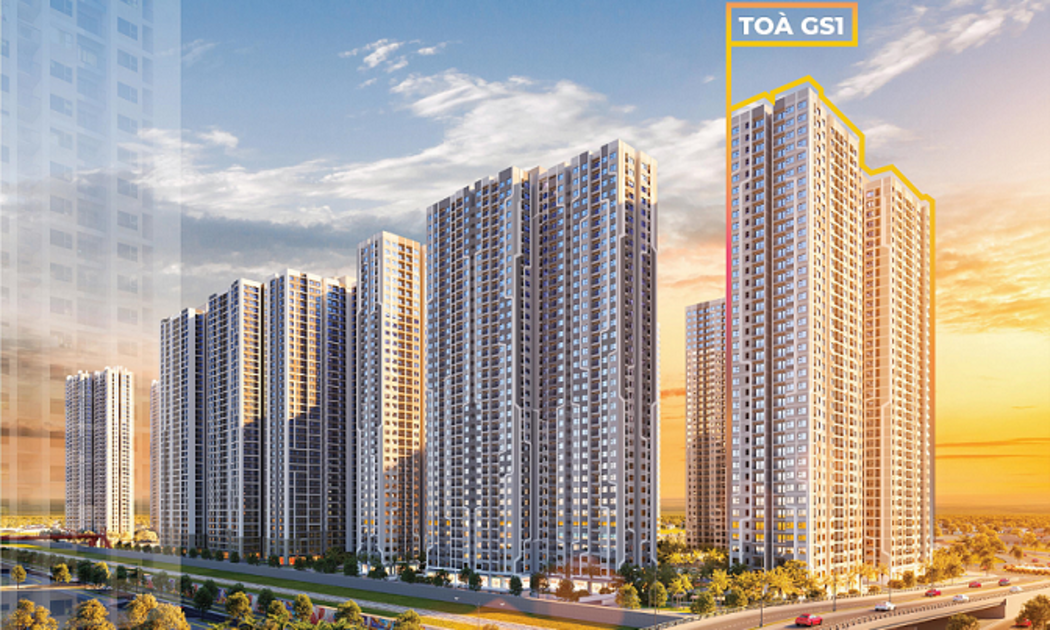 Tòa căn hộ GS1 nằm ở vị trí cửa ngõ đẹp nhất của The Miami nói riêng và đại đô thị Vinhomes Smart City nói chung, dễ dàng kết nối với khu vực xung quanh.
