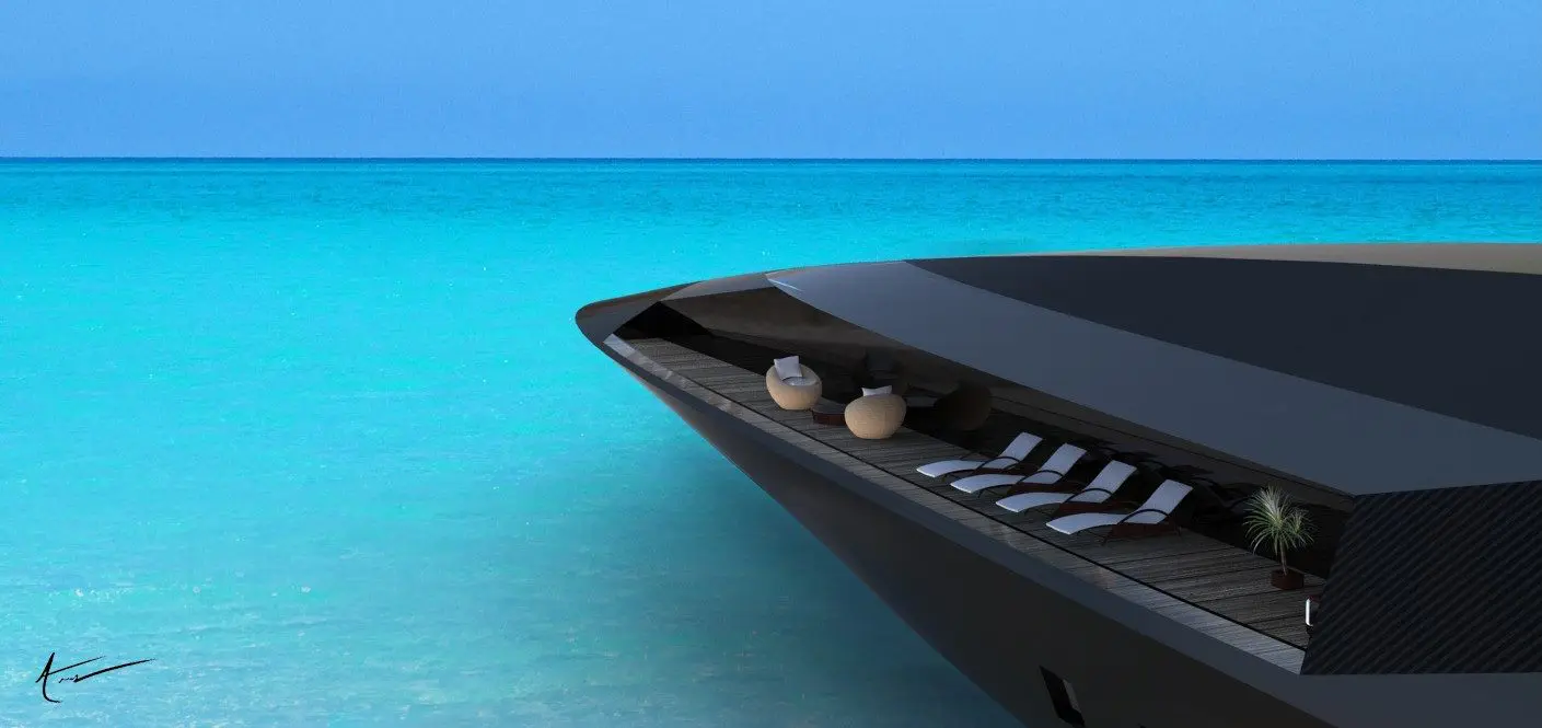 Kh&ocirc;ng gian của chiếc Black Swan cũn được sử dụng t&ocirc;ng n&acirc;u của gỗ để phối c&ugrave;ng m&agrave;u trắng nội thất một c&aacute;ch h&agrave;i ho&agrave; với m&agrave;u sơn đen tuyền ngoại thất.