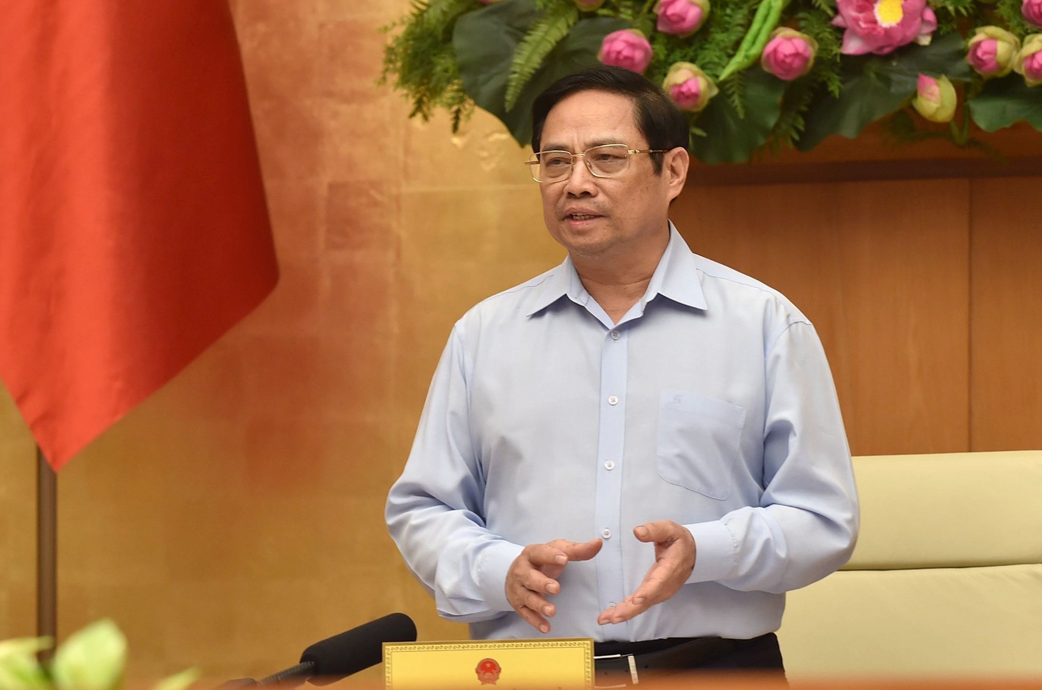 Thủ tướng Phạm Minh Chính tại cuộc họp - Ảnh: VGP