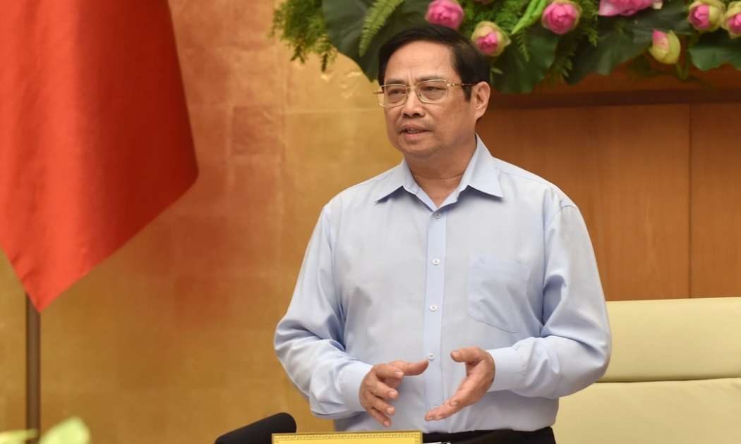 Thủ tướng Phạm Minh Chính tại cuộc họp - Ảnh: VGP