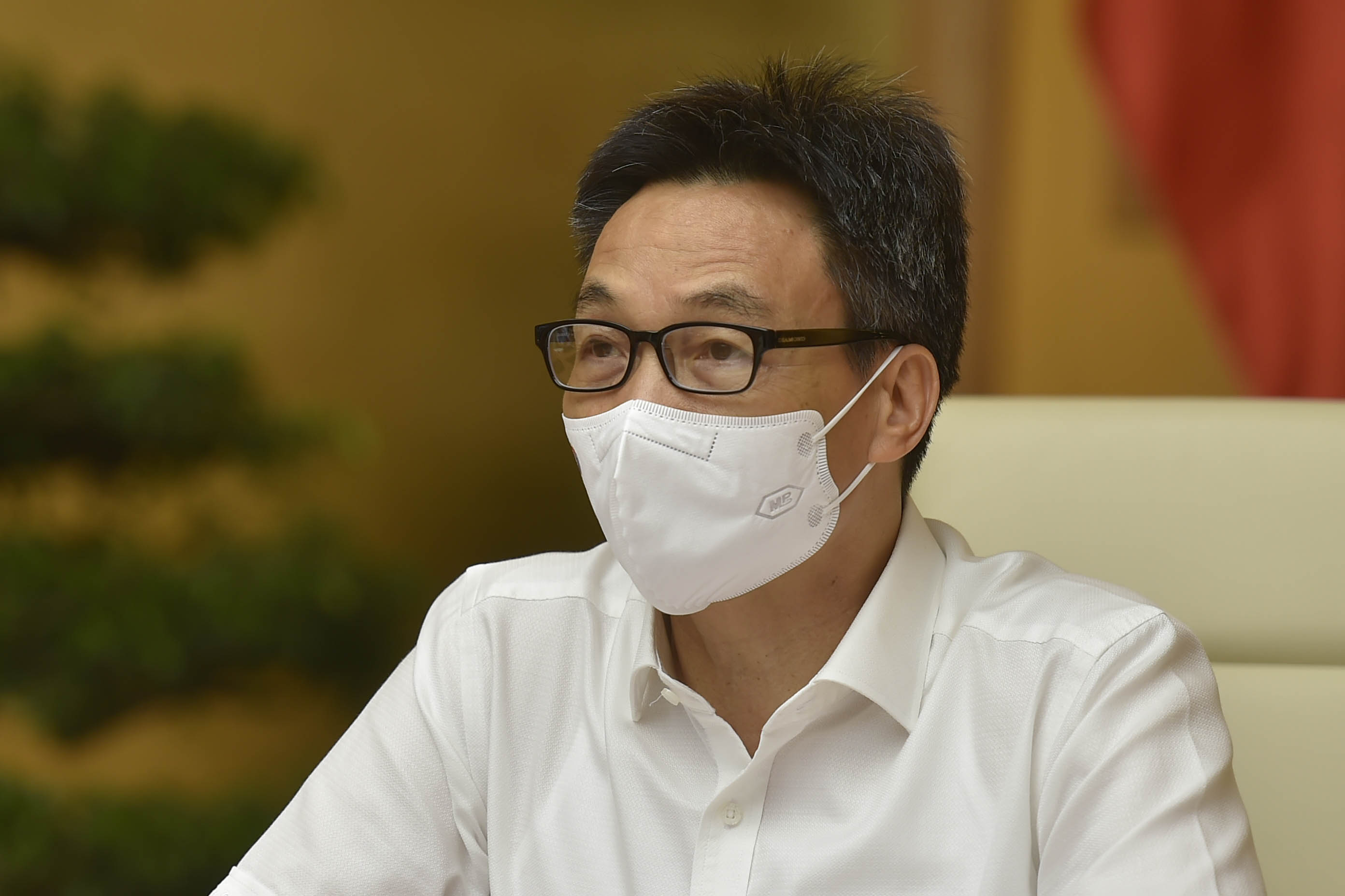 Phó Thủ tướng Vũ Đức Đam chủ trì họp Ban Chỉ đạo quốc gia phòng, chống dịch Covid-19, chiều 13/8. Ảnh - VGP. 