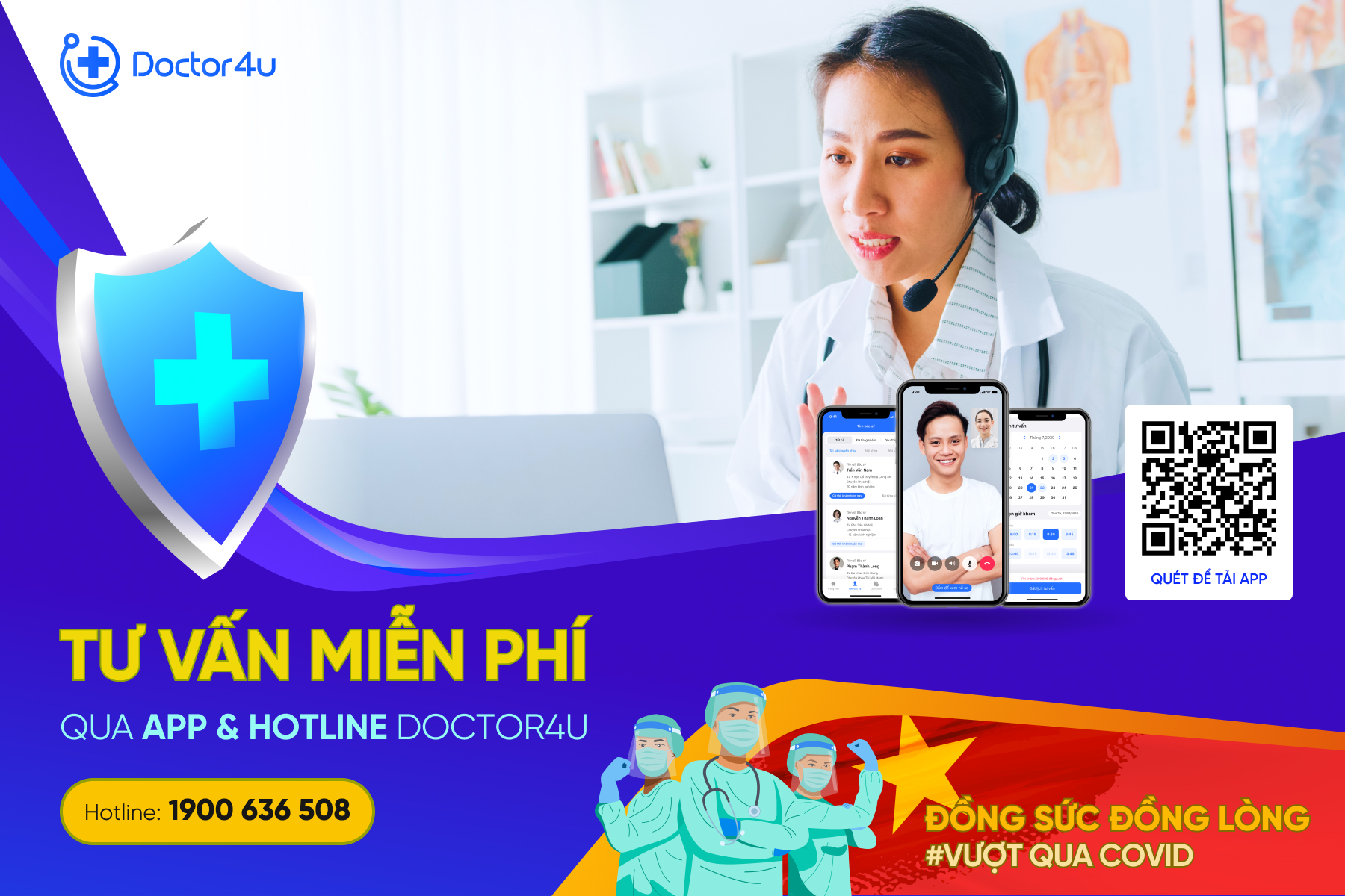 Doctor4U offers free consultations from doctors from July 22 to September 22.