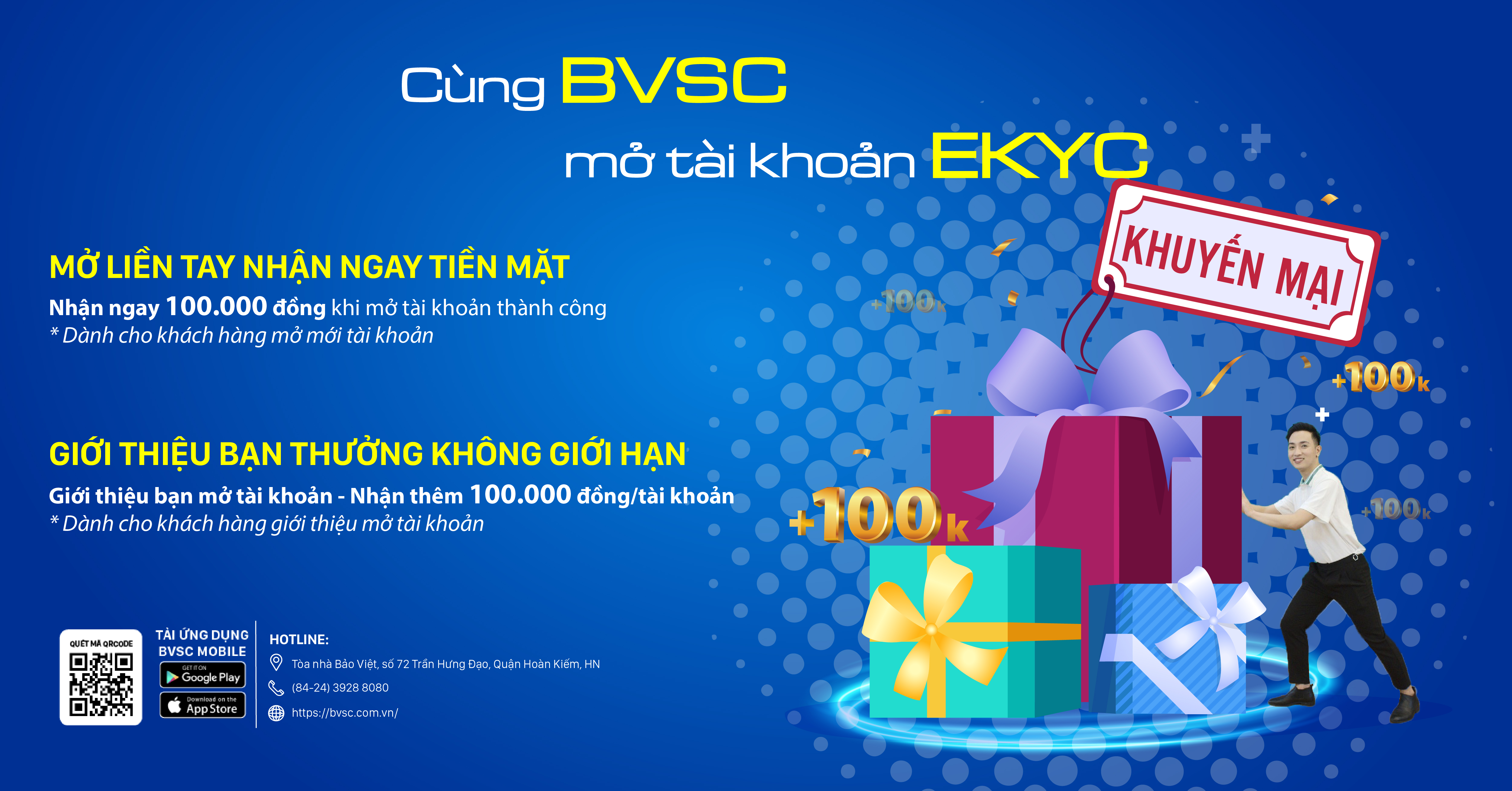 Chương trình khuyến mại hấp dẫn nhân dịp ra mắt eKYC của BVSC.