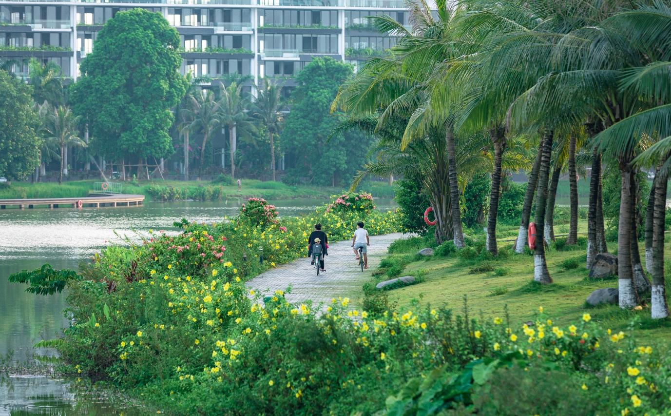 Không gian resort nhiều người mơ trong mùa dịch Covid tại Ecopark.