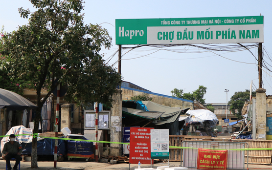 Chợ đầu mối phía Nam phong tỏa tạm thời và ngừng hoạt động từ ngày 28/7/2021 do có ca mắc Covid-19.