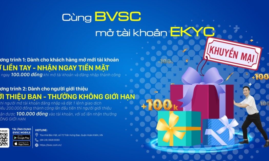 Dịch vụ mở tài khoản eKYC của BVSC ra đời với nhiều tiện ích.