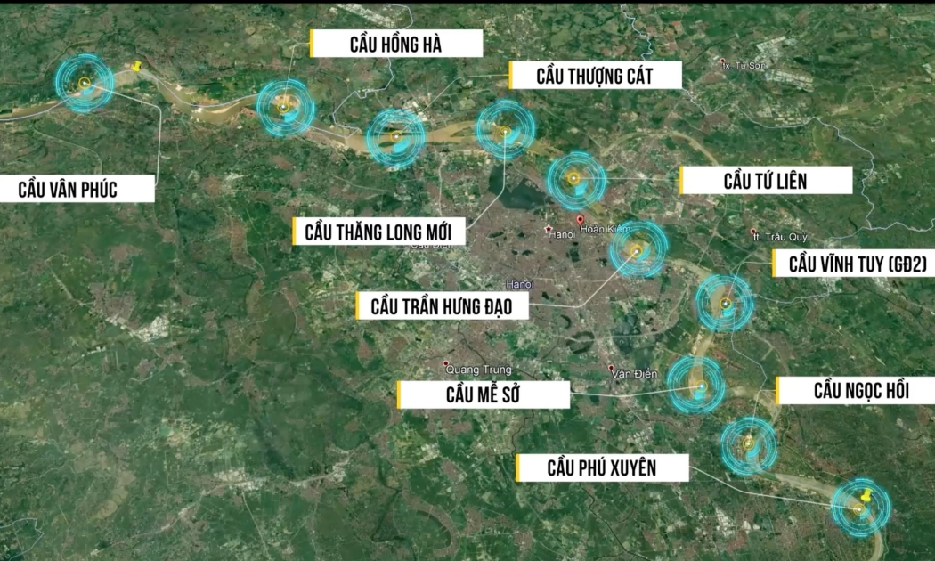 10 cây cầu mới bắc qua sông Hồng là giải pháp căn cơ và dài hạn giúp tăng kết nối giao thông liên vùng Thủ đô.