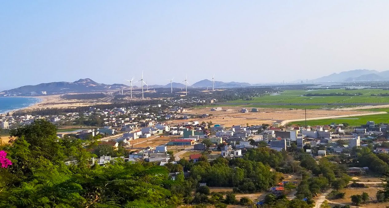 Một góc thị trấn Cát Tiến, huyện Phù Cát, tỉnh Bình Định.