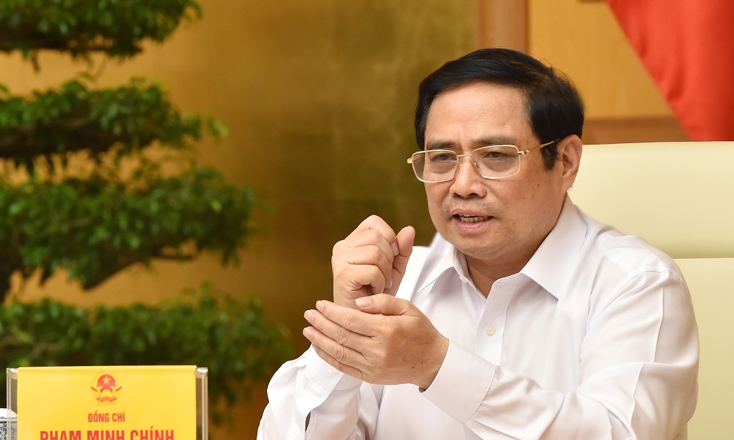 Thủ tướng Phạm Minh Chính phát biểu tại cuộc họp - Ảnh: VGP/Nhật Bắc