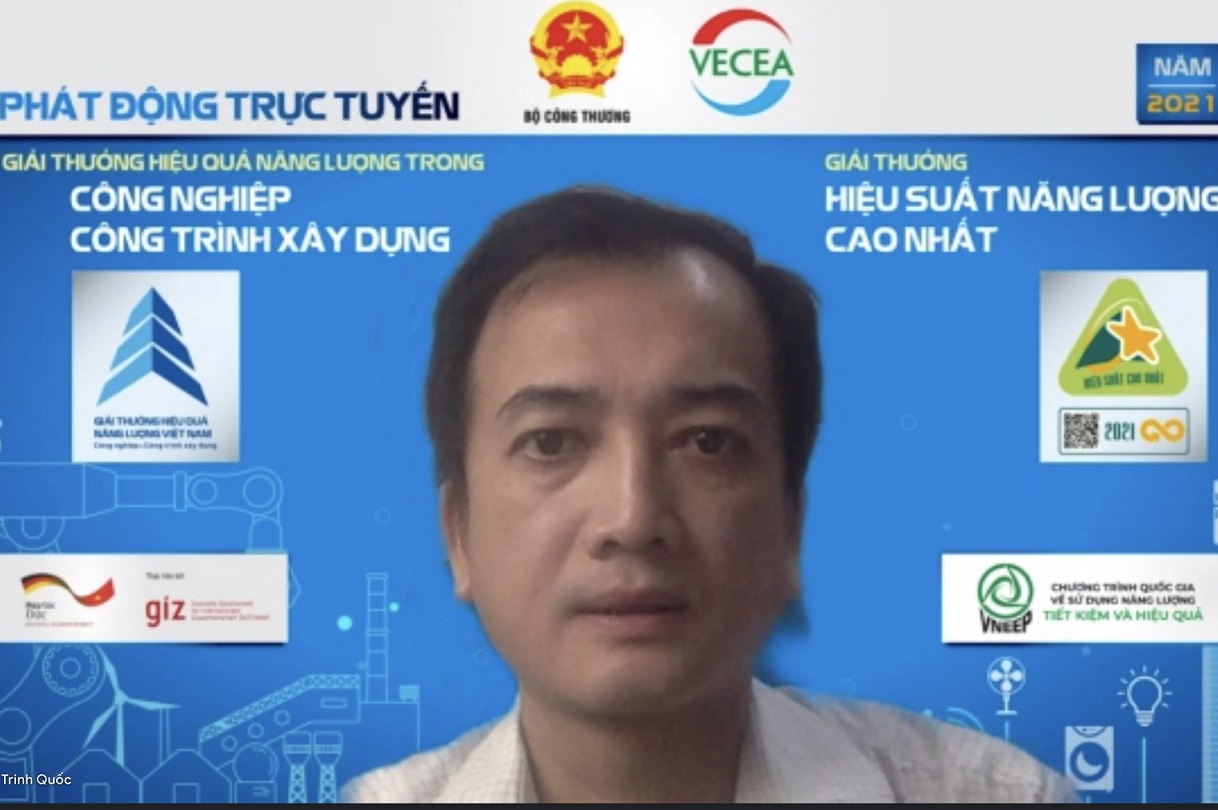 Ông Trịnh Quốc Vũ, Phó Vụ trưởng Vụ Tiết kiệm năng lượng và Phát triển bền vững (Bộ Công Thương)