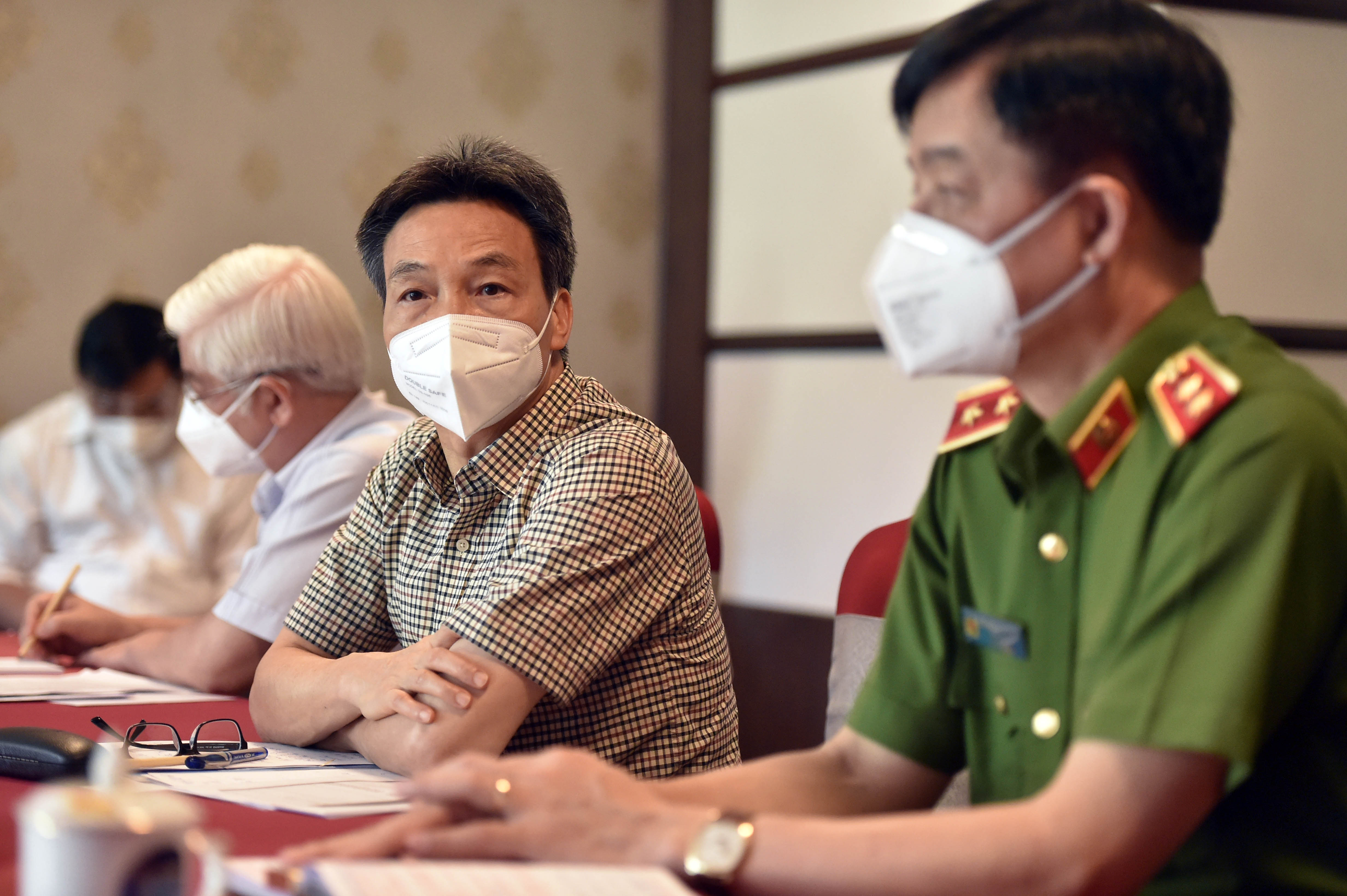 Phó Thủ tướng Vũ Đức Đam làm việc với tỉnh Bình Dương về công tác phòng, chống dịch, ngày 24/8. Ảnh - VGP. 